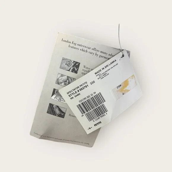 London Fog Spectator L Petite Women's Full Zip Jacket Sage Green Water Repellent - Picture 3 of 7